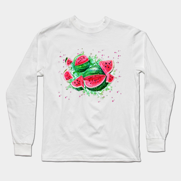 watermelon Watermelon Long Sleeve TShirt TeePublic